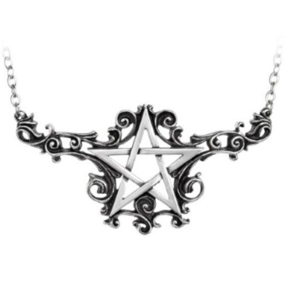 Talismanik Pendant – Alchemy Gothic Baroque Pentagram ✦ Rare Pewter Charm ✦ NWT - Picture 1 of 5